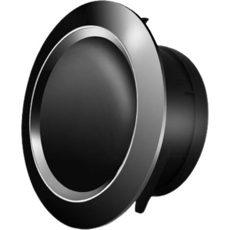 Grille de ventilation ronde pour cuisine et salle de bain, diamètre 75 mm, couleur noire