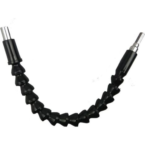 Perceuse Visseuse Electrique - Rallonge Cardan Flexible 295 mm - Renvoi D'Angle 90° - Embout Mandrin Aimanté - 1 Pièce (1/5)
