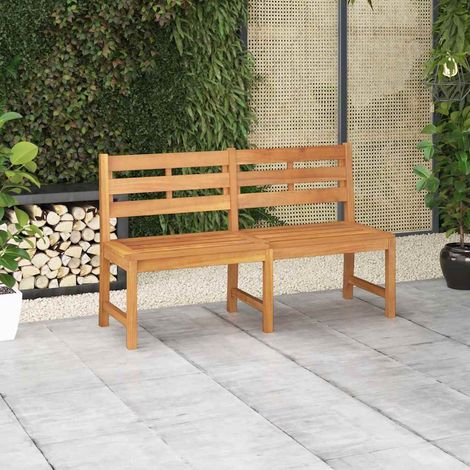 vidaXL Banco de jardín de madera maciza de teca 150 cm (1/5)