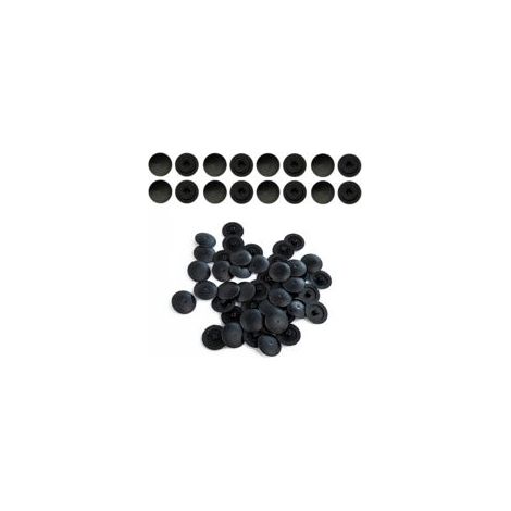 100 Pièces Capuchon de Vis Cruciforme, 12mm Anti-Rouille Cache Vis, Cache Vis Cruciformes en Plastique Noir, Cache de Vis Cruciformes à TêTe Croix (1/5)