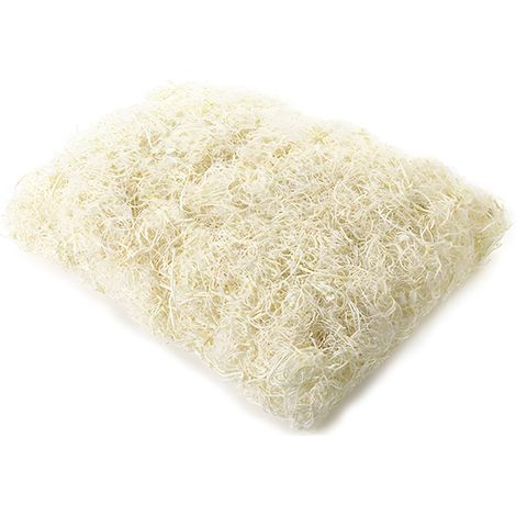 Fibra di cocco decorativa per presepe, cestino e decorazioni fai da te -Bianco (1/2)