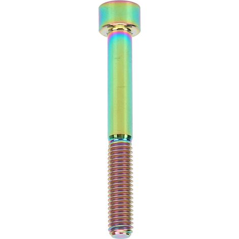 Vis bielle de direction vélo M6x50mm en alliage de titane coloré pour extérieur