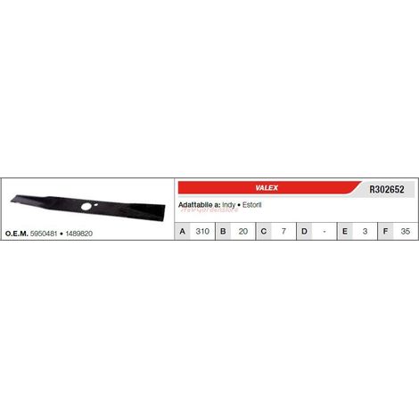 Lama VALEX trattorino tagliaerba rasaerba tosaerba INDY R302652