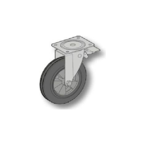 Altrad – Roue 250 mm avec frein pour échafaudage multidirectionnel – Charge 500 kg – Gamme MULTIVIT+ 1&2 – Accessoire professionnel - n1740
