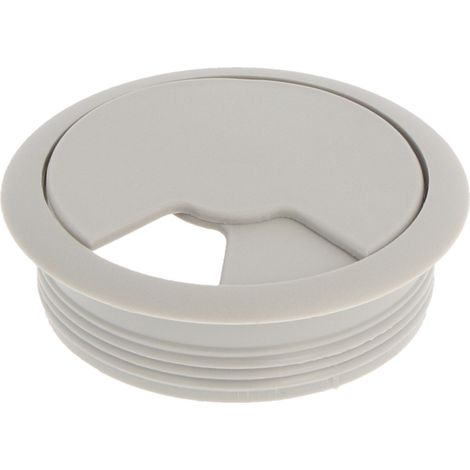 Kabeldose grau ø 60mm Kabeldurchführung rund Kabeldurchlass Kabelöffnung (1/3)