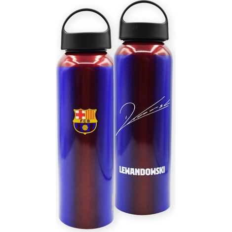 Botella Aluminio F.C.Barcelona Firma Lewandowski 600ml