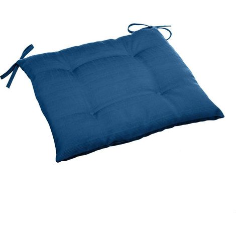 CUSCINO SEDIA giardino/terrazzo 40x40cm TRAPUNTATO blu