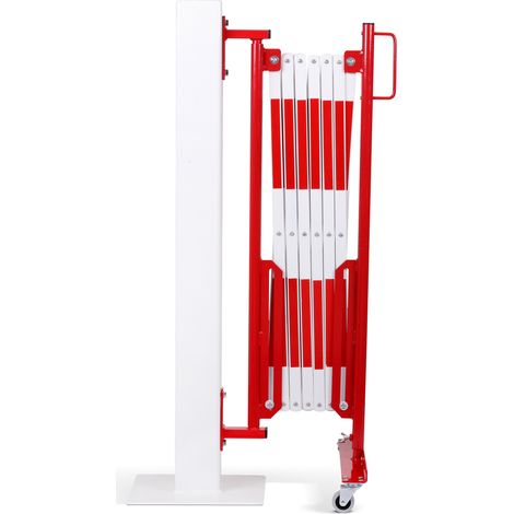 CrashStop, Barrière extensible, support mural, 2 roulettes,
