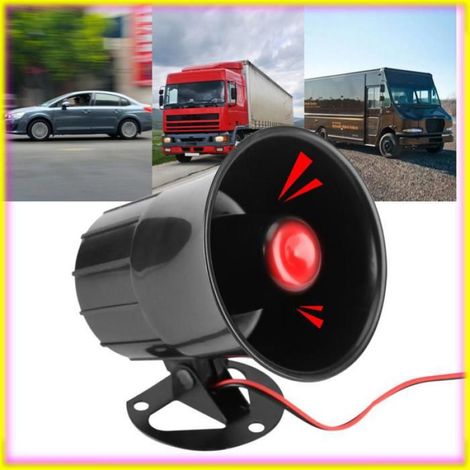 Haut-parleur Mégaphone DC12V 15W, Alarme Filaire, Klaxon Puissant avec Support, pour Système de sécurité Domestique (1/4)