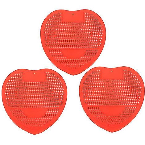 Lot de 3 tapis de toilette pour urinoir homme (1/3)