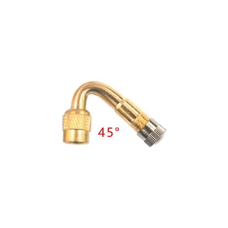6 Raccords de Valve de Pneu, Extensions 45° 90° 135° en Coude, Adaptateurs de Gonflage pour Voiture Camion Moto Vélo Scooter, Embouts Prolongateurs Universels (1/5)