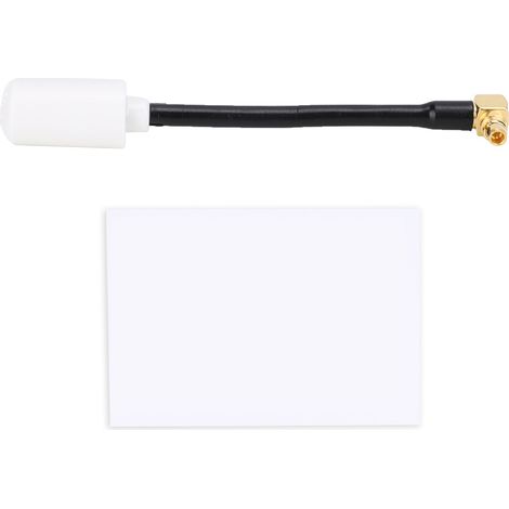 Antenne d'émission FPV 5,8G Nano 3dBi à polarisation circulaire pour drones de course, version LHCP/Sinistral avec connecteur coudé, gain optimal et légèreté. (1/5)