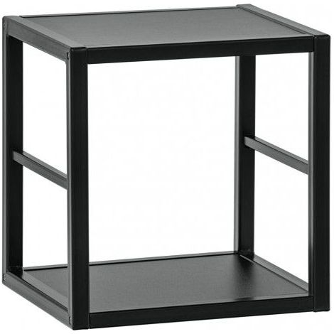Étagère Switch en métal 2 niveaux - L 30 x P 25 x H 31 cm - Noir - Livraison gratuite