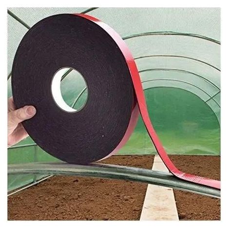Ruban mousse thermique double face pour arceaux de serre, 2 pièces, 20 mm x 20 m (1/4)