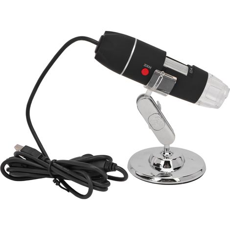 Microscope numérique USB 3 en 1, grossissement 1600x, 8 LED, caméra endoscopique à grossissement réglable avec support pour inspection (1/4)