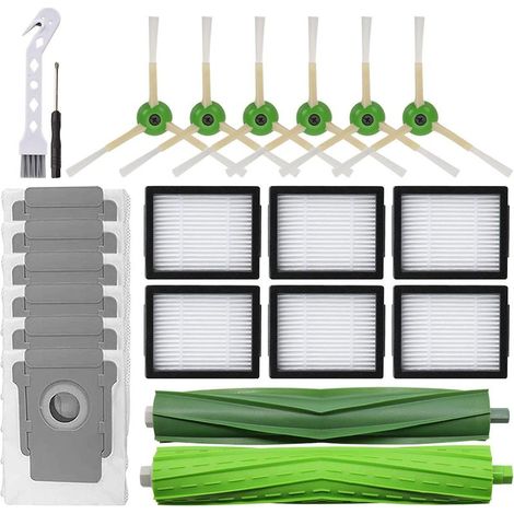 Kit d'Accessoires Compatible iRobot Roomba i7/i3/i4/i6/i8+/j7/j7+/e5/e6/e7 - Brosses, Filtres et Pièces de Rechange pour Nettoyage et Maintenance" (1/5)
