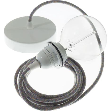 Lampe suspension Creative Cables rx09 cuivre textile (1/3)