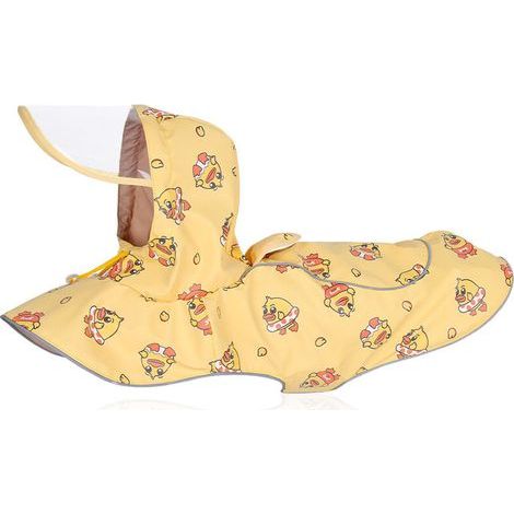 pair Imperméable pour chien Grand chien coupe-vent pour animaux de compagnie Cape imperméable jaune Vêtements pour animaux de compagnie Imperméable S