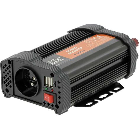 Convertidor coche XLPT 12V a 230V 300W con 2 USB y 2 fusibles