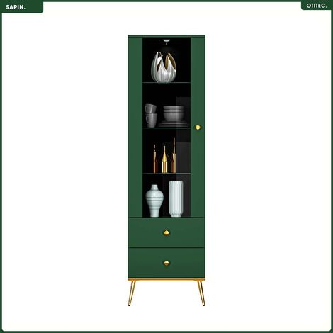 Armoire Vitrine - H.190 x L.55 x P.40 cm - SAPIN (1/5)