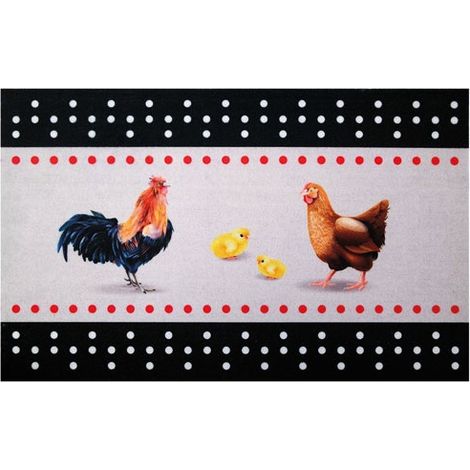 Tappeto da cucina 50x80 cm galline - Idmat