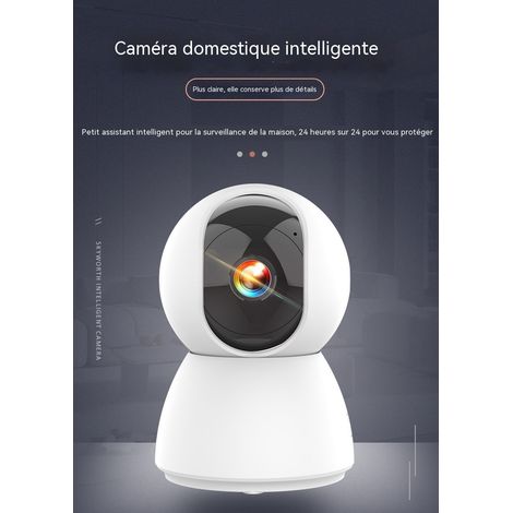Caméra WiFi 4K 400 mégapixels avec alarme sonore, vision nocturne renforcée, poursuite intelligente, audio bidirectionnel (1/4)