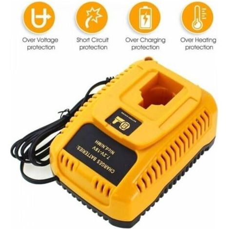 Dc9310 Remplacement Chargeur Pour Dewalt Batterie Ni-Cd & Ni-Mh 7.2v-18v Dc9096 Dc9098 Dc9099 Dc9091 Dc9071 De9057 Dw9096 (1/3)