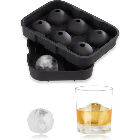 Silikon-Eiswürfelform für 4,5 cm große Eiskugeln (1/5)