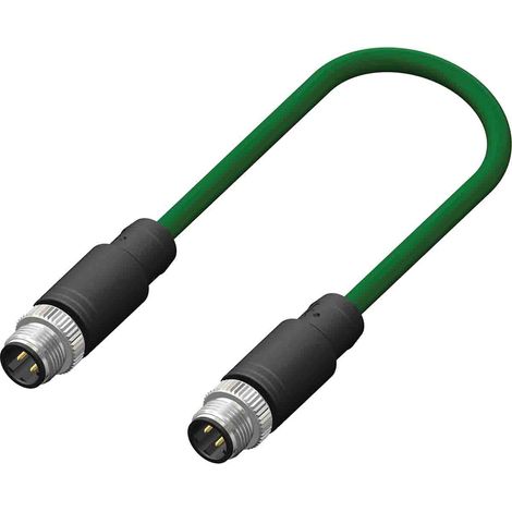 Connecteur pré-câblé RS PRO 4 conducteurs , M12 Mâle vers Fiche mâle droite M12, 5m ( Prix pour 1 )