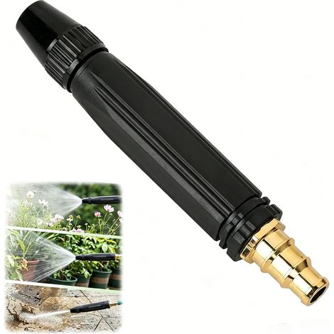 High Pressure Garden Hose Nozzle Cleaning Nozzle Adjustable and Powerful Heavy Duty Nozzle for Garden, Lawn, Car Washing and Patio (1/5)