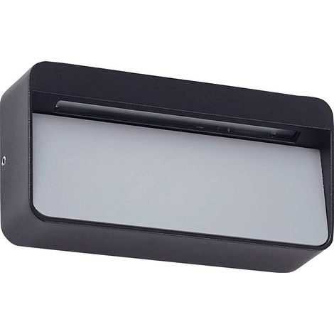 LED-vägglampa utomhus "Tiburia" aus aluminium / grå / zink von Lucande