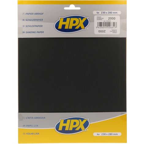 PAPIER ABRASIF P2000 X 4 HPX
