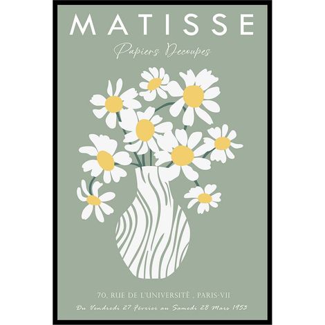 Affiche encadrée bouquet fleurs matisse