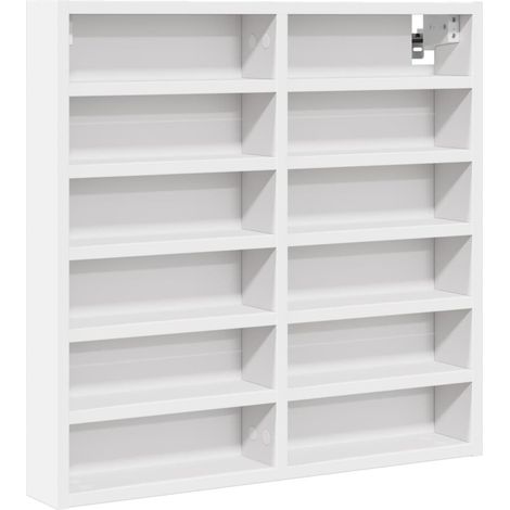 Maison Exclusive - Vitrinenschrank Weiß 60x8,5x58 cm Holzwerkstof