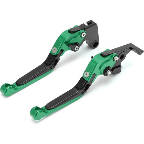 CNC-gefräste, verstellbare Brems- und Kupplungshebel aus Aluminiumlegierung für YAMAHA XJ6 DIVERSION Motorrad 2009-2015 (grün) (1/5)