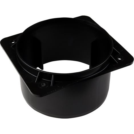 Wovar – Bec inférieur pour caniveau 110mm – Manchon en plastique noir – Compatible caniveaux 55/105mm de hauteur – Installation facile