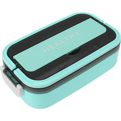 Boîte à bento en acier inoxydable 316, capacité 700 ml, étanche, compatible micro-ondes, idéale pour l'école et le bureau, couleur vert menthe.