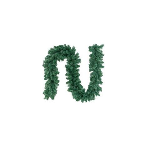 Guirlande de Noël, Décorations de Noël, Guirlande artificielle non éclairée de lierre vert doux pour extérieur ou intérieur, Décor de guirlande verte de qualité supérieure pour Noël, fête, jardin