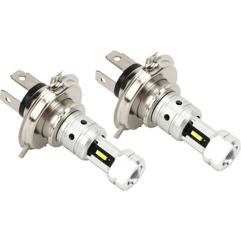 Phare Moto LED H4 100W 2 Pièces, Ampoule Super Lumineuse 360° Puissance Élevée, Remplacement pour Suzuki Blanc 6000K, Économie d'Énergie (1/5)