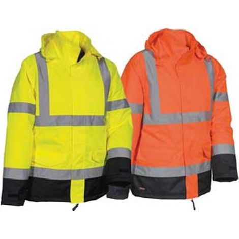 1PZ giacca imbottita namsos ad alta visibilita' - tg.m - giallo fluo/navy