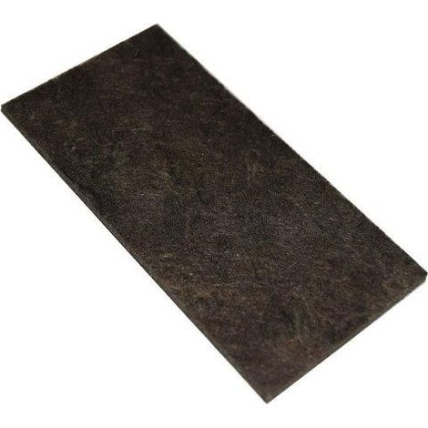 FELTRINO ADESIVO RETTANGOLARE 50 X 100 MM. - MARRONE - 1 PZ.