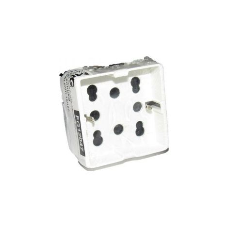 Faeg Frutto Compatibile serie System Gewiss presa schuko + 2 bivalenti 10A 16A