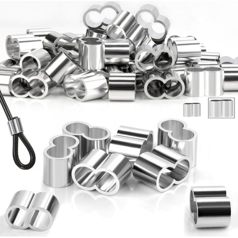 50 Schläuche, Aluminium, Doppelenden, 8 mm–9 mm, Stahlseil, Gummiseil, Plane (1/5)