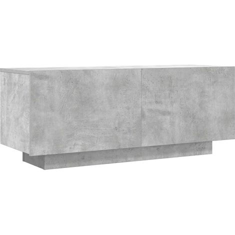 Mueble TV multimedia estantería para televisión buffet para televisión comedor salón dormitorio 100 x 35 x 40 cm madera contrachapada gris 020025490