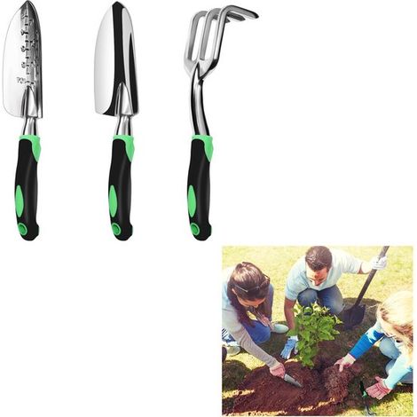 Juego de herramientas de jardinería de acero inoxidable, Jardinería al aire libre, Material resistente a la corrosión, 1,5 kg, Un color (1/5)