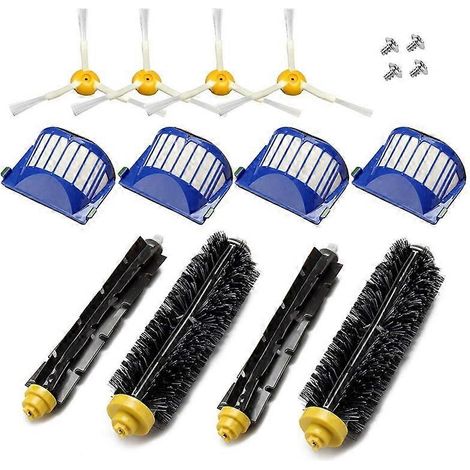 Kit d'accessoires de rechange pour iRobot Roomba séries 600, 690, 680, 660, 651, 650 et 500