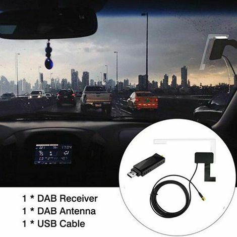 DTR-100 DAB car radio with Android navigation and app control (1/5)