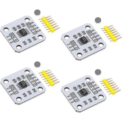 4 modules de capteur de mesure d'angle par induction magnétique AS5600 12 bits haute précision (1/5)