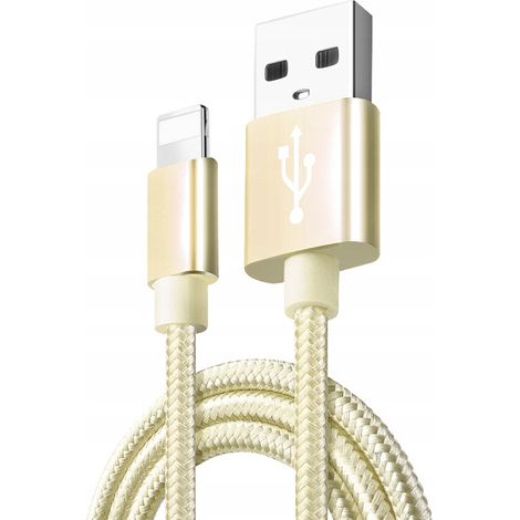 KABEL LIGHTNING USB DO IPHONE QUICK CHARGE 3.0 Koanni kb2ZŁOTY (1/2)