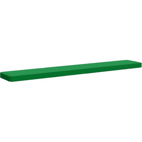 Coussin de banc 1 pièce VUGHT 100 % polyester Vert vidaXL